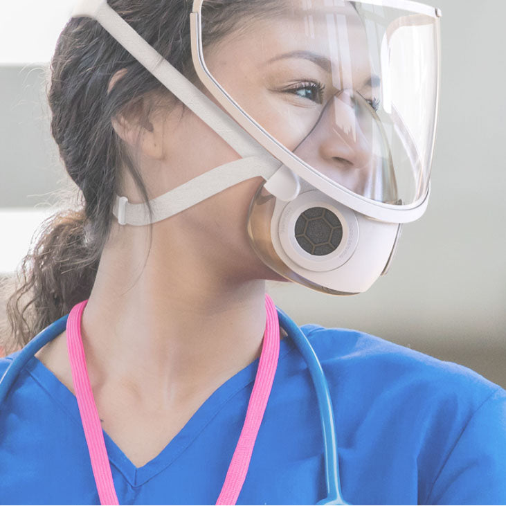 PPE Silicone P2 Mask with Clear Face Shield