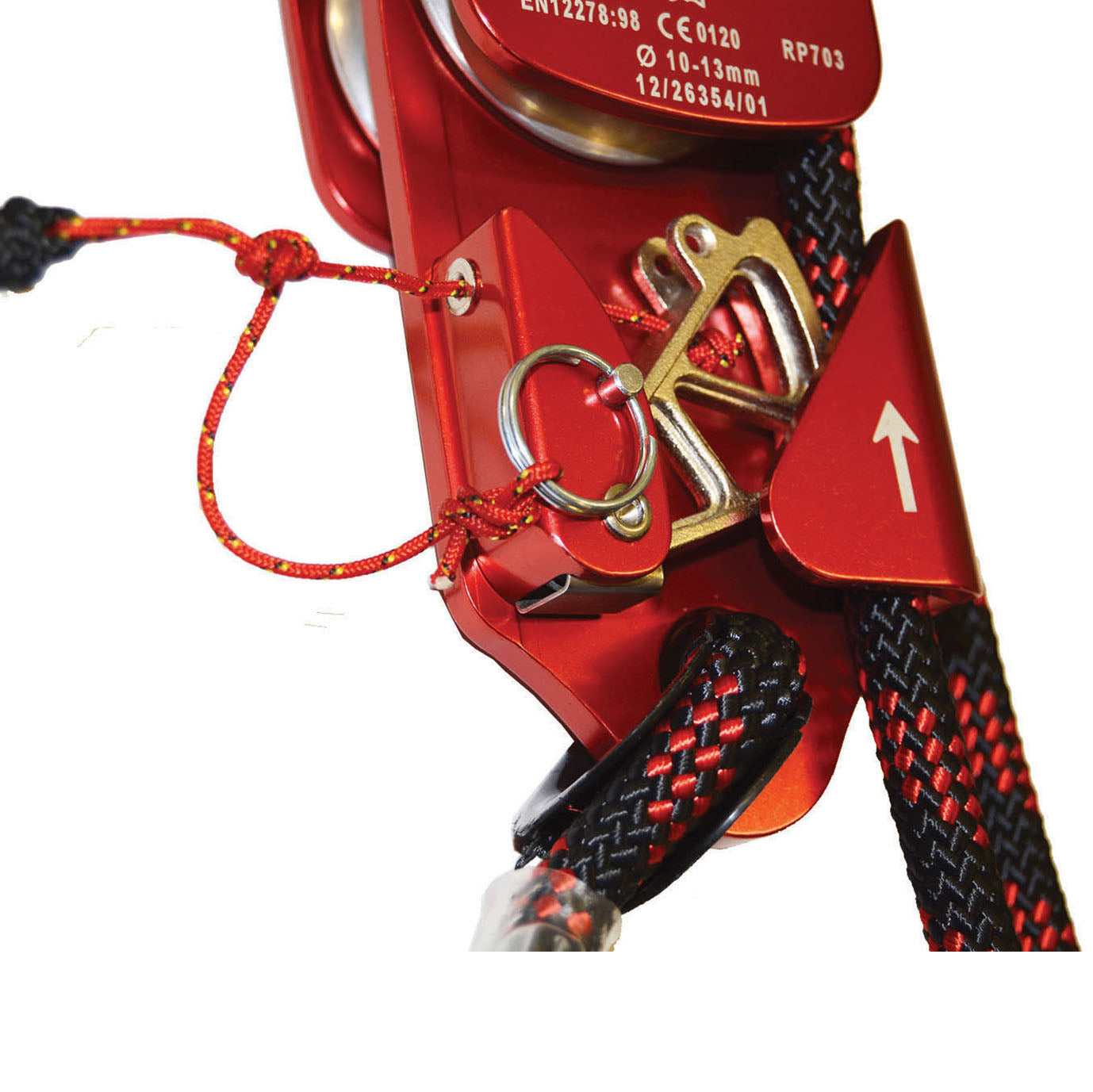 Ferno Confined Space Rescue Kit With 4:1 Pulley Close Up View