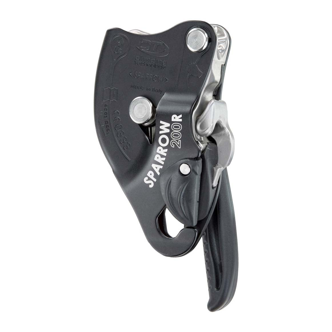 Climbing Technology Sparrow 200R Black Self Braking Descender - 200 kg Descent Device