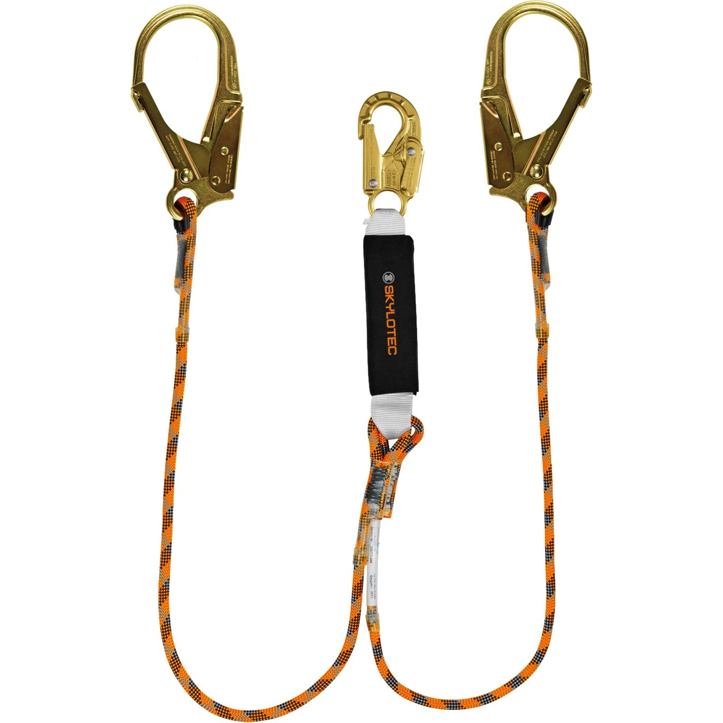 Shock Absorbing Lanyards BFD Y SK12 Twin Leg 12mm Kernmantle Rope
