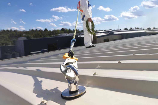 Roof anchor point for fall protection purlin anchor type stainless steel