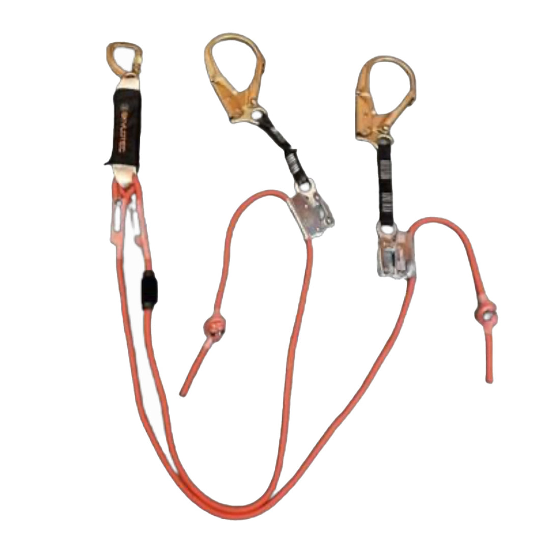 Skylock Rope Adjustable Rope Lanyard Twin Leg | Skylotec BFD SK12 with Scaff Hooks