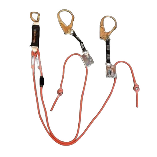 Adjustable Rope lanyard 2Mtr Skylotec BFD SK12 With Scaffold Hooks