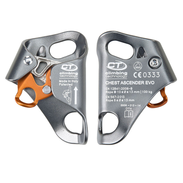 Climbing Technology Chest Ascender EVO rope clamp with anti-inversion cam