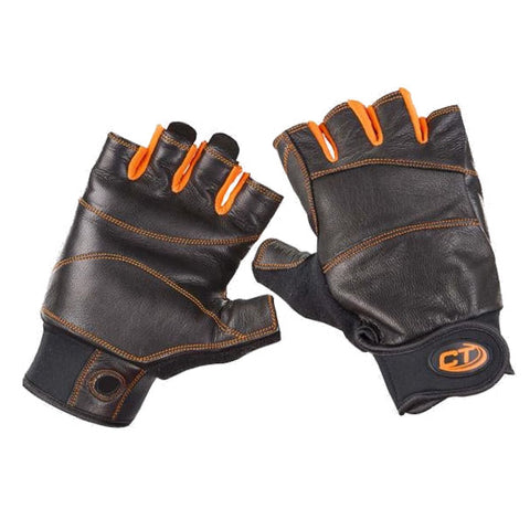 CT Ferrata Rope Access Leather Glove Half Finger