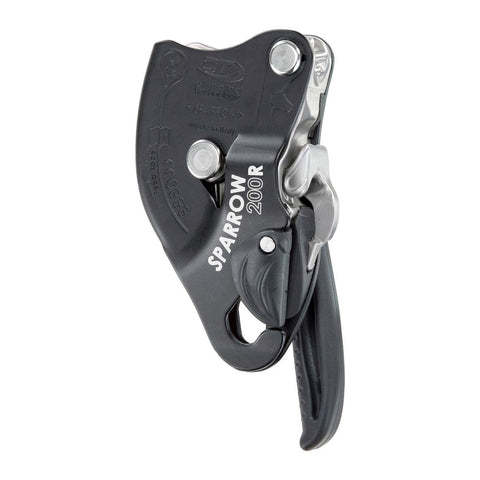 Climbing Technology Sparrow 200R Black Self Braking Descender - 200 kg Descent Device