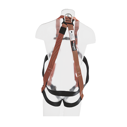 Hi-Safe FH10 Full Body Harness VHI FH-10 Fall Protection Rear View