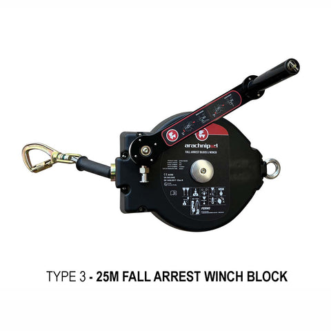 Type 3 25Mtr Fall Arrest Rescue Winch Block