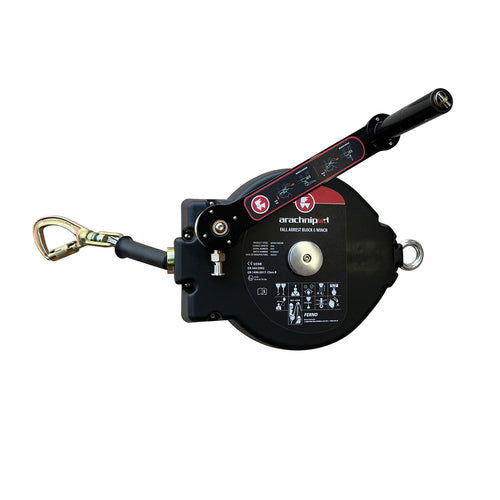 Ferno Type 3 rescue recovery tripod winch block with 25m galvanised steel wire