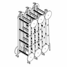 Confined Space Honor Hanging Access Ladder Extendable  Shown Folded for Storage