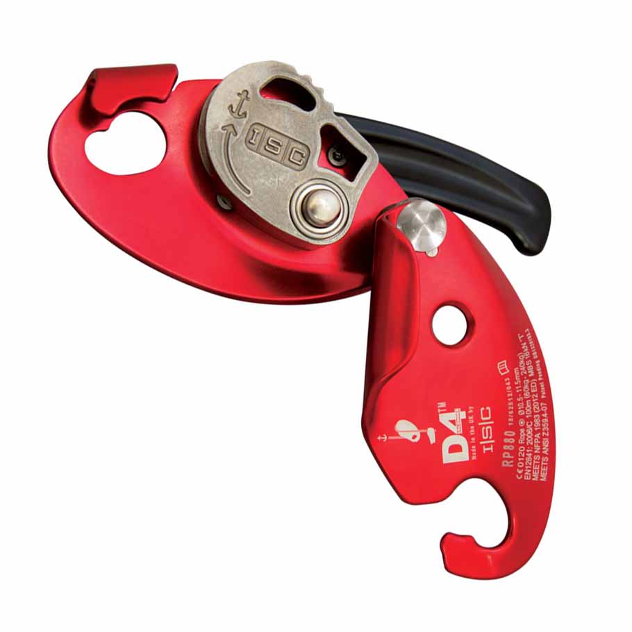 Descender | ISC D4 Rescue Descender RED or BLACK – Height Safety Central