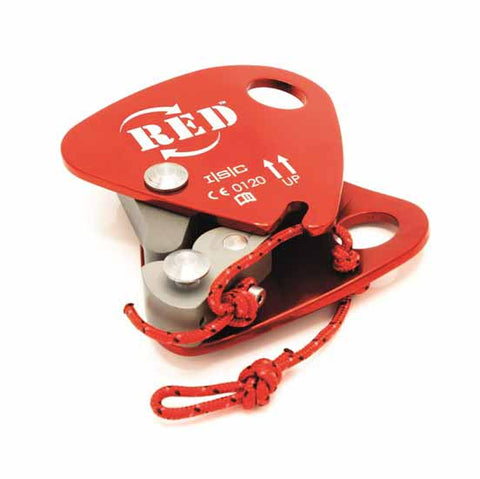 Red Back Rope Grab Back Up Device With Fixed Cord Shown Close up