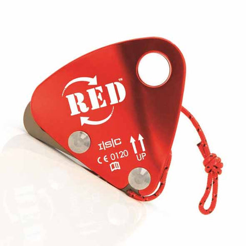 Red Back Rope Grab Back Up Device With Fixed Cord Front View