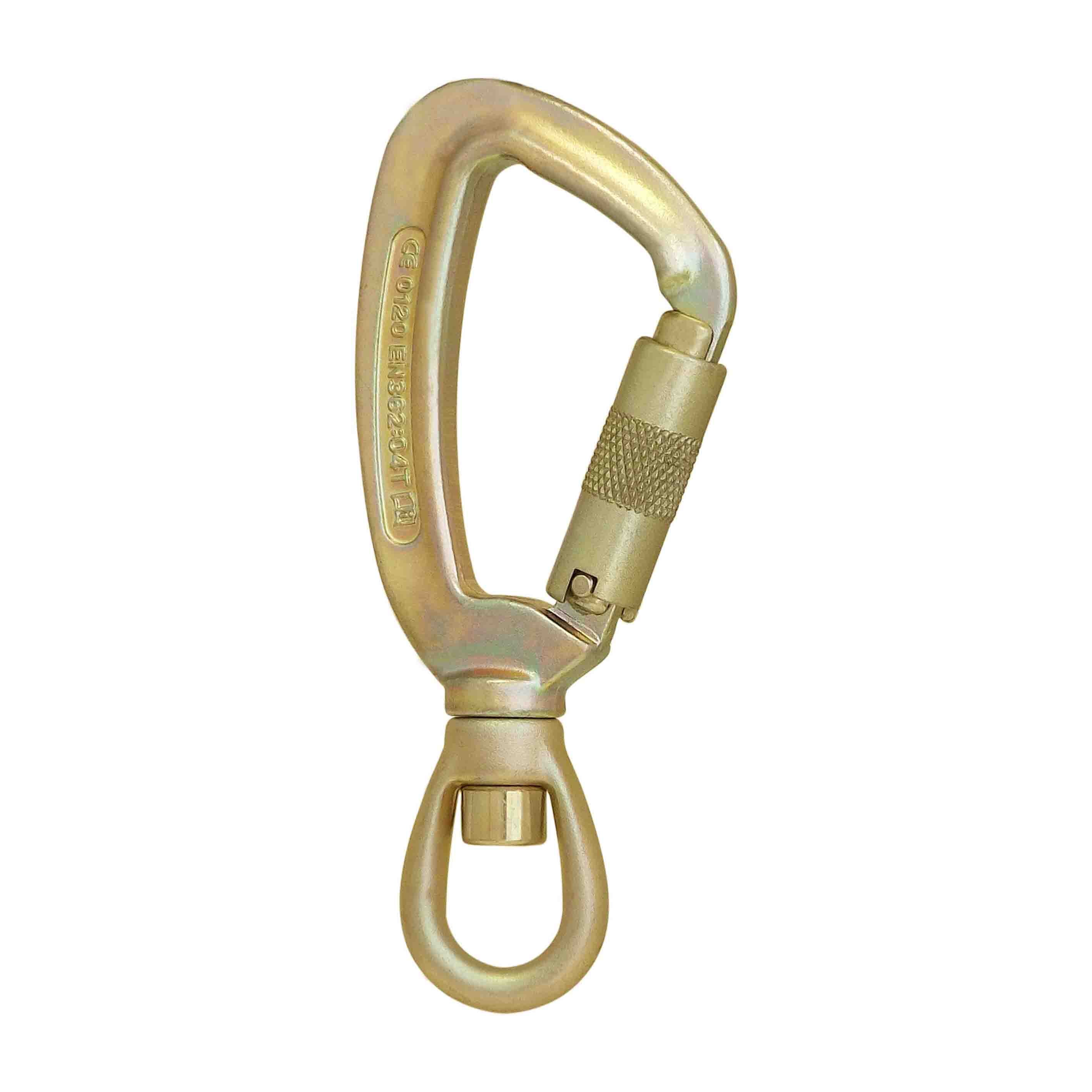 Isc Click Lock Buckles ISC Triple Lock Karabiner with Swivel - Steel or Stainless Option ...