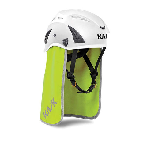 KASK HP Plus Climbing Helmet Neck Shield - Fluro Yellow