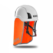 KASK Zenith Climbing Helmet Neck Shield- Orange Fluro