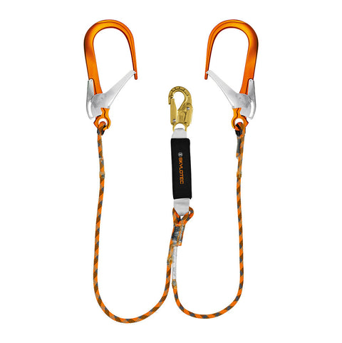 Skylotec BFD Y SK12 Lanyard Twin Hook with Snaphook and Aluminium Scaffold Hooks L-AUS-0199-2
