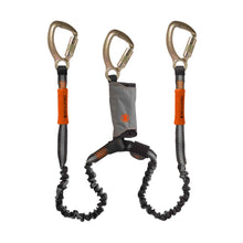 Twin Tail Flex Lanyards Steel Triple Action Carabiners