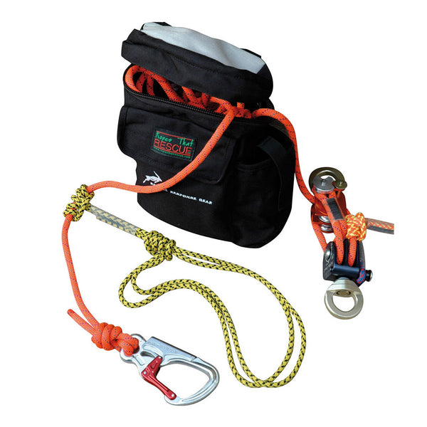 Rock Exotica Aztek Elite pulley kit with Omni Block pulleys in a carry pouch