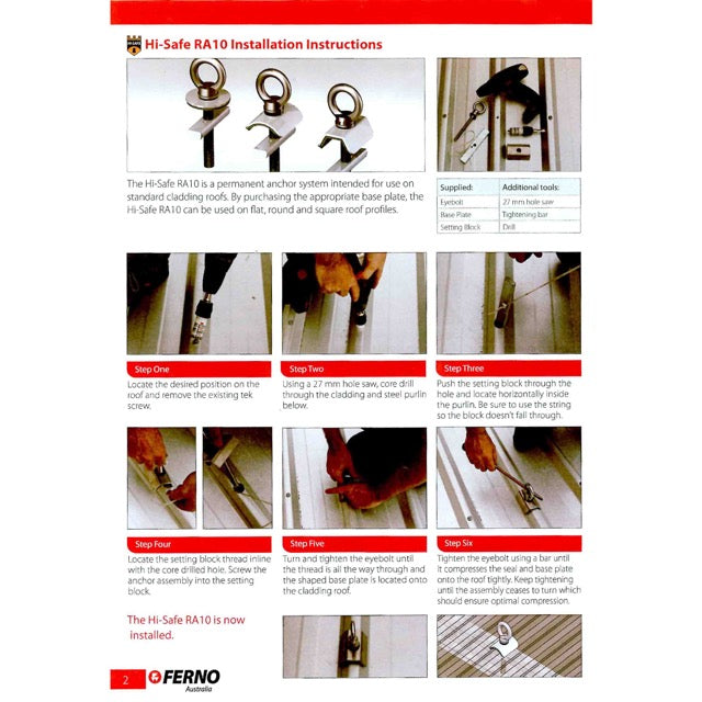 Metal Roof Anchor - Installation Guide