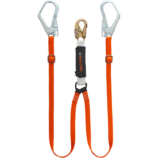 Shock Absorbing Lanyards BFD Adjustable I Twin Leg Twin Tail