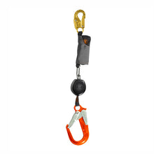 Retractable Lifeline Lanyard Single Tail Skylotec Peanut Double Action Steel Hook with Alloy Scaffold Hook