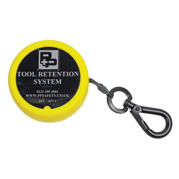 PP Safety retractable tool lanyard with 1.25m nylon cord and quick connect buckle