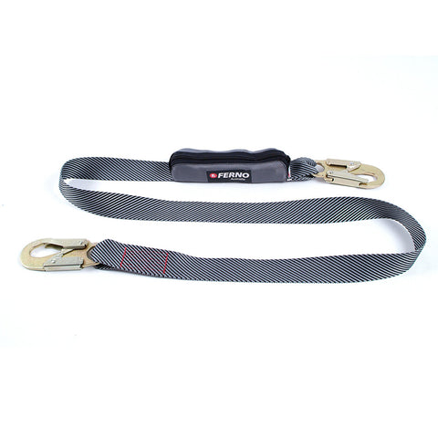 Single Tail / Single Leg  Absorber Lanyard With Double Action Hooks For Safety Harnesses